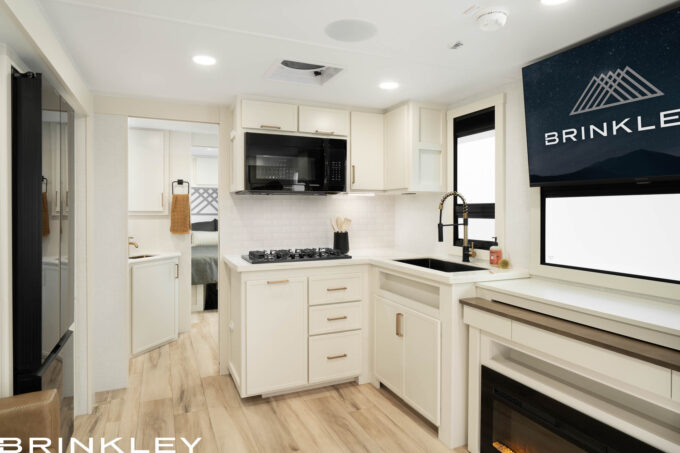 | Model I 294 Travel Trailers 9 Lightweight luxury travel trailer interior