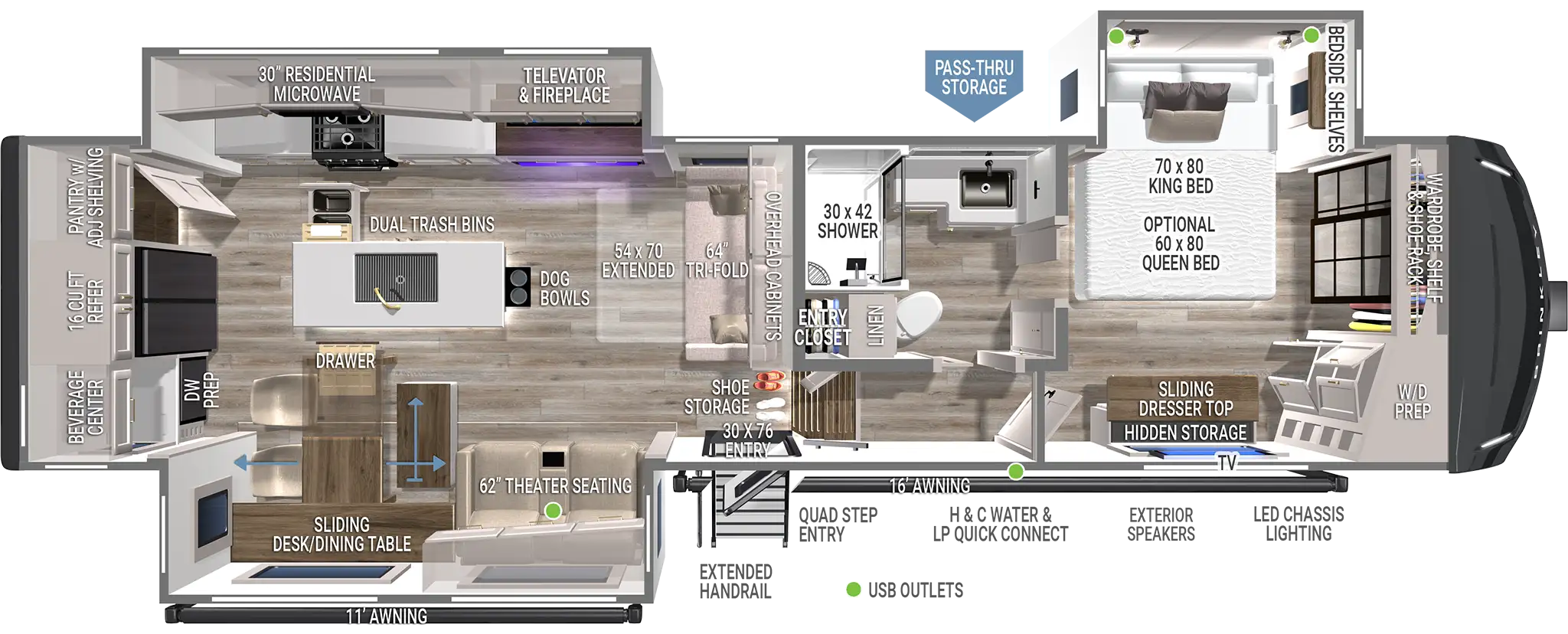 | Model Z 3300 Fifth Wheels 1 Model Z 3300 Floorplan