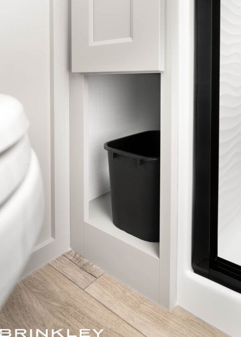 | Model Gx Toy Hauler Line 101 Model Gx 3500x Fifth Wheels Bathroom Trash Bin 2026 Brinkley RV 0637