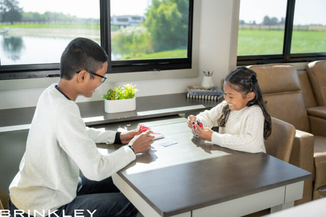 | Model Z AIR Travel Trailer Line 59 Brinkley Dinesk Dining Table Desk