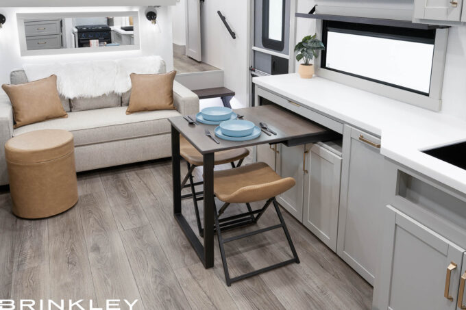 | Model Z 2810 Fifth Wheels 19 Model Z 2810 Fifth Wheels Dining Room Z Dinesk Table for 2 2026 Brinkley RV 9569 2
