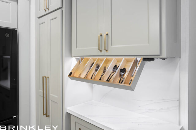 | Model G 4100 Toy Haulers 38 2025 Brinkley RV Model G 4100 Kitchen Pull Down Utensil Tray 4030