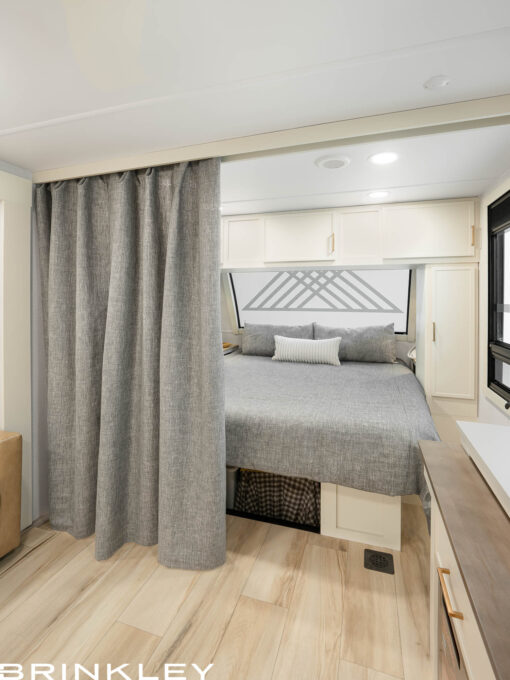 | Model I 235 Travel Trailers 22 Model I 235 Travel Trailers Bedroom Curtain Divide 2026 Brinkley RV 9405