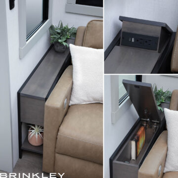 | Model G 3500 Toy Haulers 49 Brinkley RV Model G 3500 Fifth Wheels Int Living End Table 9910