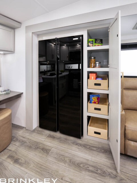 | Model Z 2680 Fifth Wheels 19 2025 Brinkley RV Model Z 2680 Kitchen Fridge Pantry 6137
