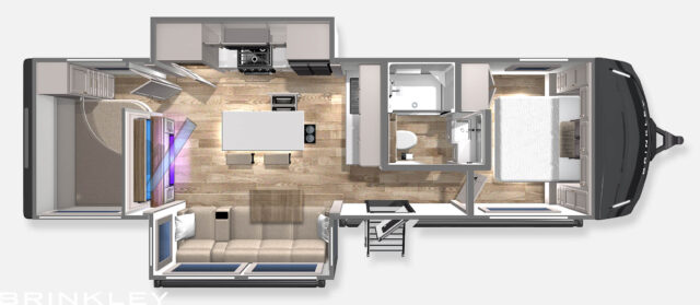 | Model Z AIR 295 Travel Trailers 7 2024 Brinkley RV Model Z AAIR 295 Travel Trailer Floorplan