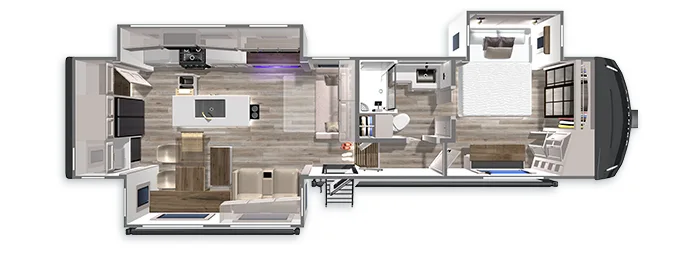 Rear Bunkhouse Fifth Wheel with Bunk Beds Z 3300 Luxury Fifth Wheel Floorplan