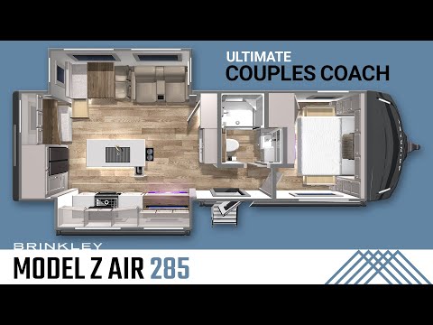 | Model Z AIR 285 Travel Trailers 7 Brinkley Model Z AIR 285 Travel Trailer Tour: Ultimate Couples Coach👩❤️👩