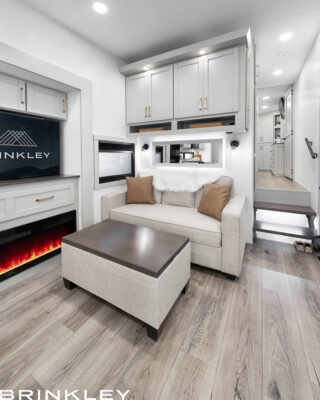 | Model Z 3300 Fifth Wheels 17 2025 Brinkley RV Model Z 3300 Living Room Trifold Sofa 5851