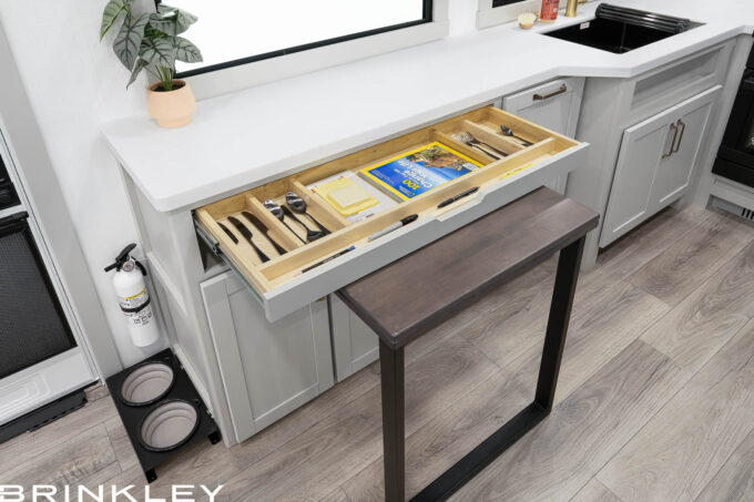 | Model Z 2810 Fifth Wheels 22 Model Z 2810 Fifth Wheels Dining Room Z Dinesk Utensil Drawer 2026 Brinkley RV 9541