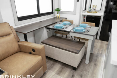 | Model Z 3300 Fifth Wheels 9 2025 Brinkley RV Model Z 3300 Dining Room Dinesk 5711