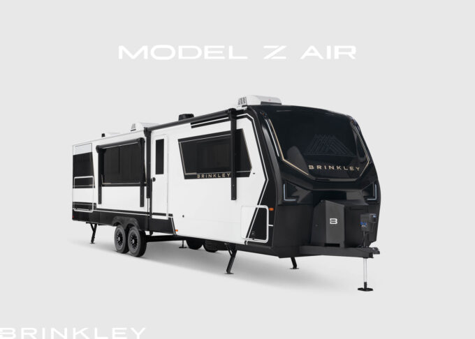 | Model Z AIR Travel Trailer Line 52 The Model Z AIR has sleek, modern, clean lines utilizing the latest premium-grade materials and Brinkley's automotive sealant package, so no more silicon!