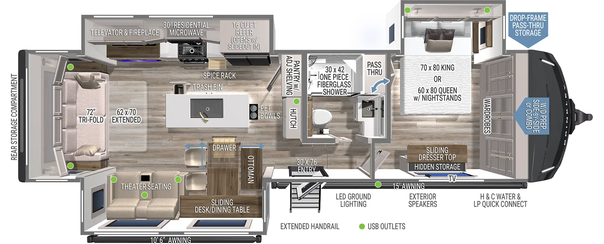 Model Z AIR 310 Luxury Travel Trailers Couples Luxury Travel Trailers