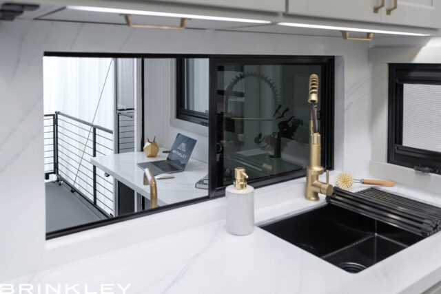 | Model G 3250 Toy Haulers 34 2025 Brinkley RV Model G 3250 Kitchen Pass Through Window 4828