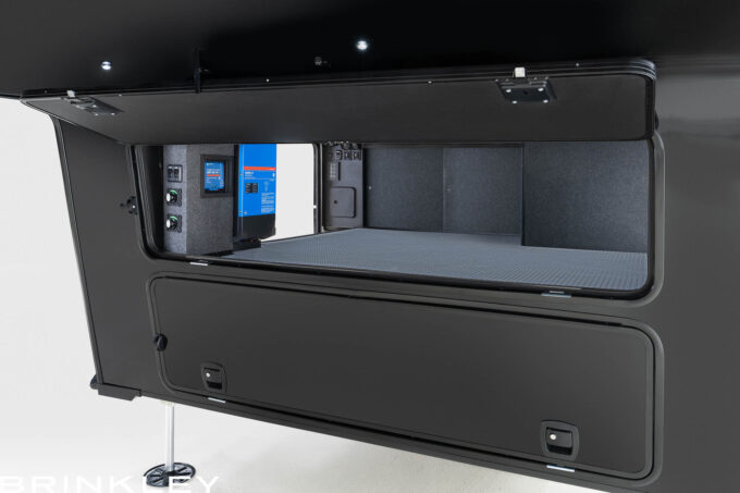 | Model Gx Toy Hauler Line 64 Model Gx 3500x Fifth Wheels Exterior Front Cargo 2026 Brinkley RV 0882