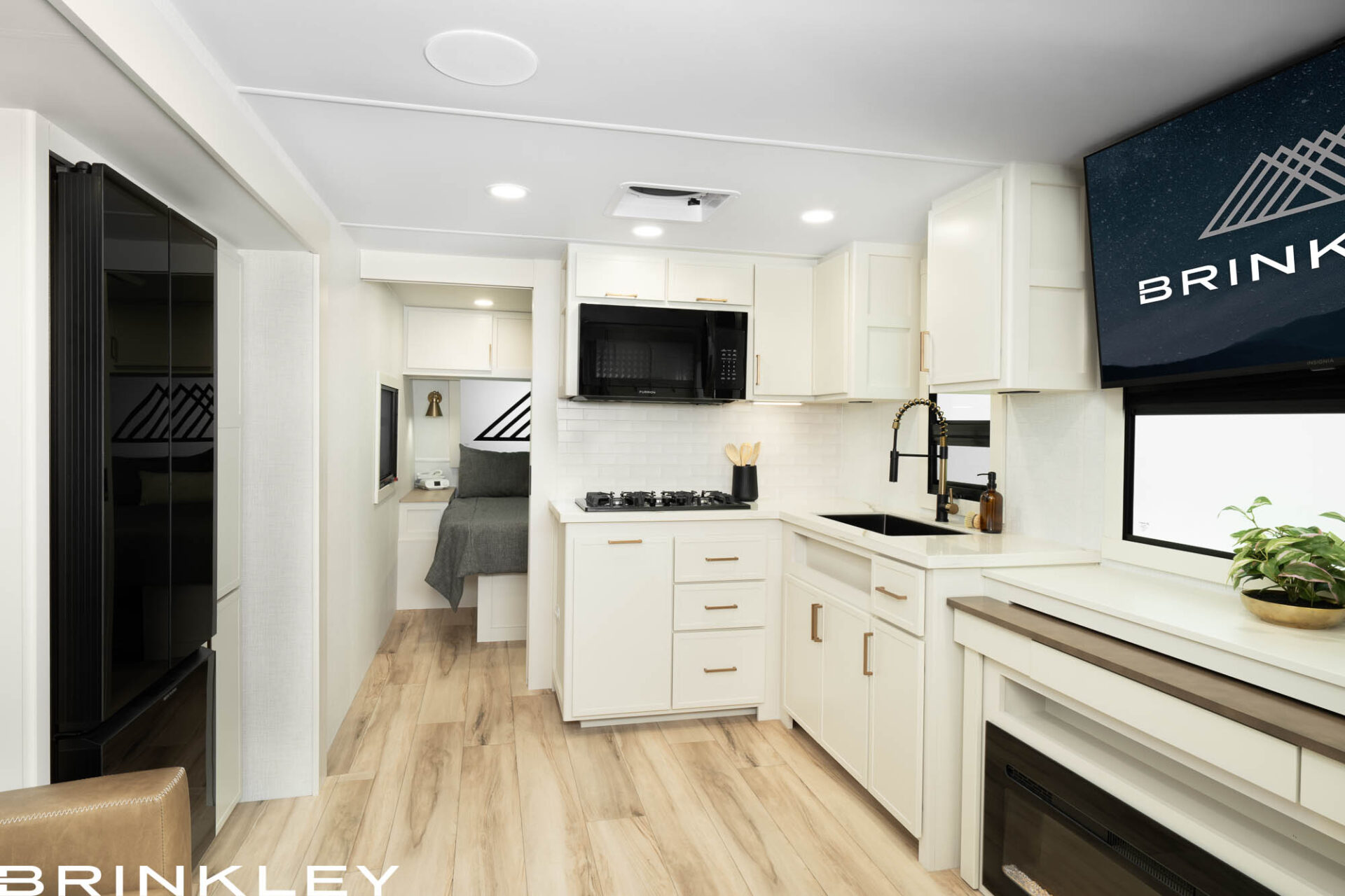 | Model I Travel Trailer Line 49 Lightweight luxury travel trailer interior