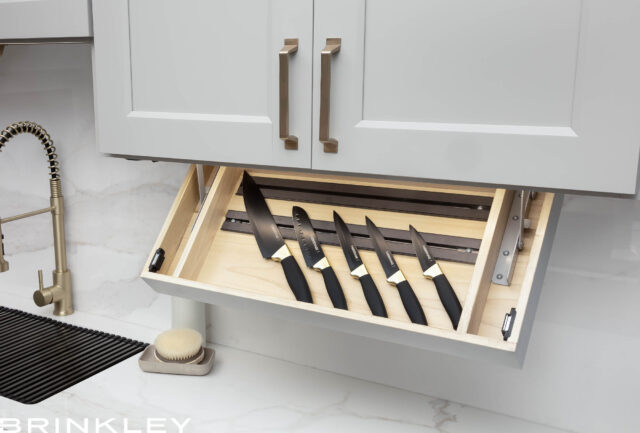 | Model G Fifth Wheel Toy Hauler Line 95 Brinkley RV Model G 3500 Fifth Wheels Int Kitchen Pull Down Knife Rack 9061