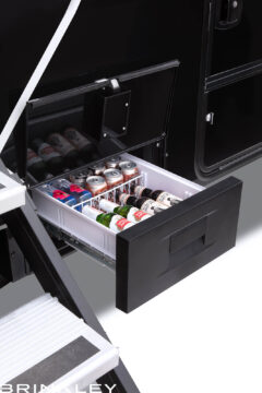 | Model G 3500 Toy Haulers 27 Brinkley RV Model G 3500 Fifth Wheels Exterior Drawer Fridge 8012