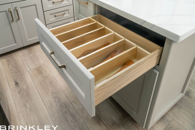 | Model Gx Toy Hauler Line 79 Model Gx 3500x Fifth Wheels Kitchen Large Adjustable Drawer Organizer 2026 Brinkley RV 0587