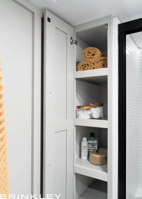 | Model Gx Toy Hauler Line 99 Model Gx 3500x Fifth Wheels Bathroom Linen 2026 Brinkley RV 0639