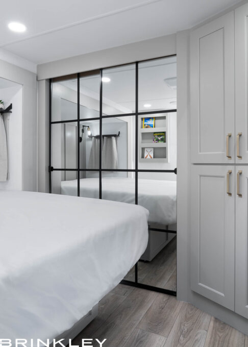 | Model Gx Toy Hauler Line 92 Model Gx 3500x Fifth Wheels Bedroom Closet Closed 2026 Brinkley RV 0760