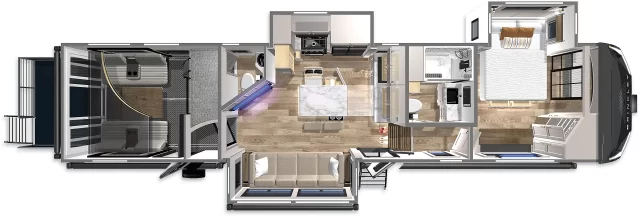 | Model G 3500 Toy Haulers 37 Brinkley RV Model G 3500