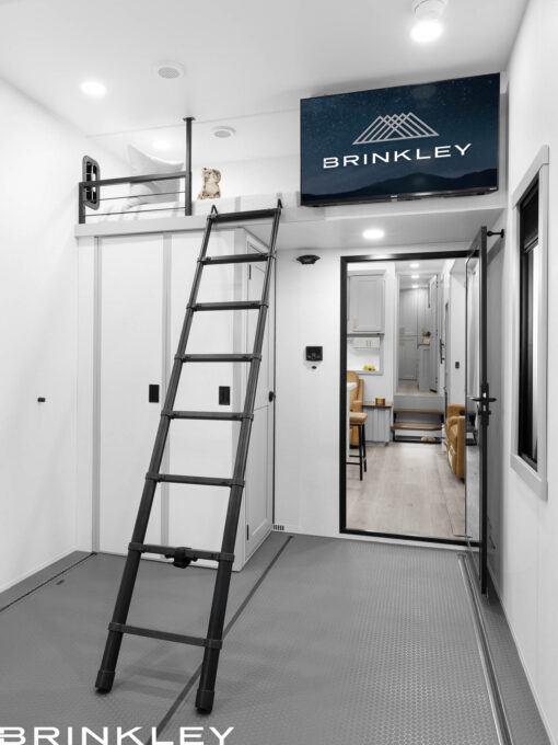 | Model G 3520 Toy Haulers 11 Model G 4120 Fifth Wheels Garage Loft Storage Ladder 2026 Brinkley RV 5654