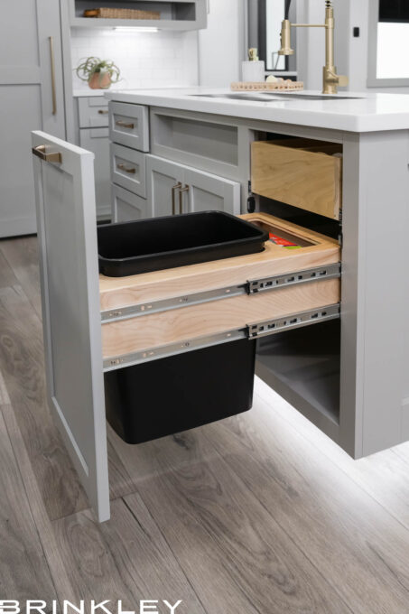 | Model Z AIR 310 Travel Trailers 10 Model Z AIR 310 Travel Trailers Kitchen Pull Out Trash Bin 2025 Brinkley RV 0092