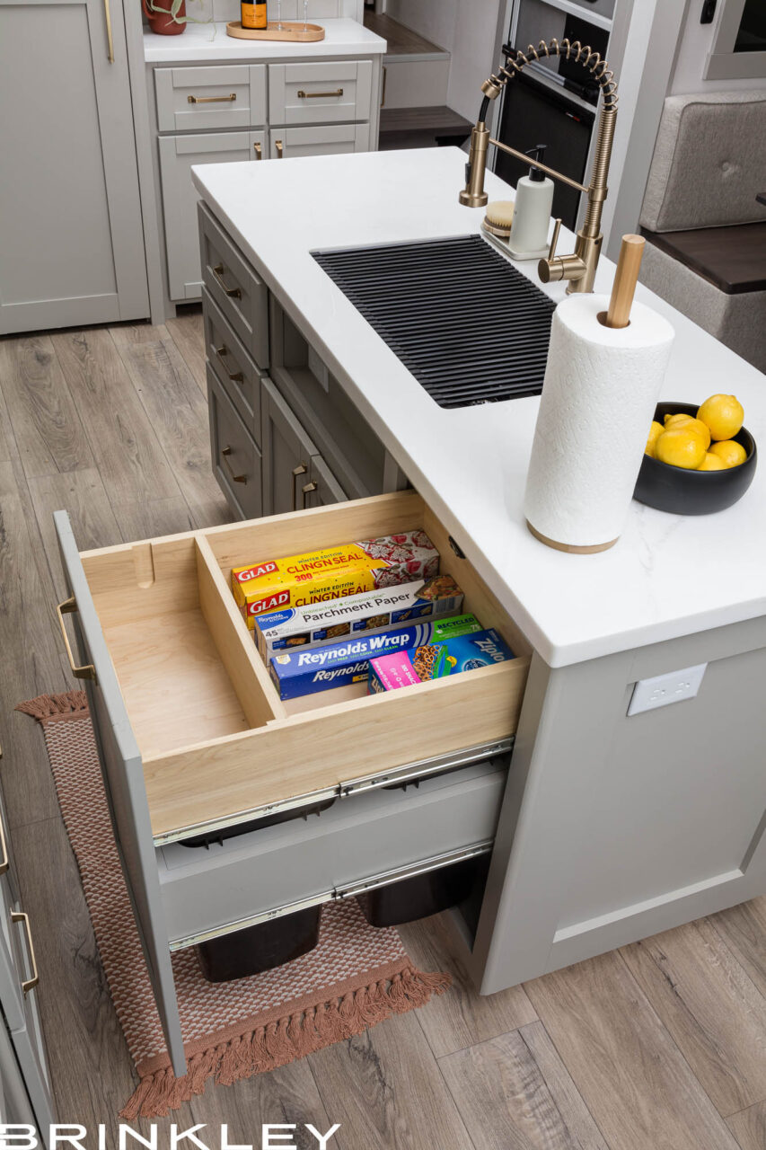 | Model Z Fifth Wheel Line 77 Brinkley RV Model Z 3100 Fifth Wheels Int Kitchen Stow n Go Paper Towel 1 1022