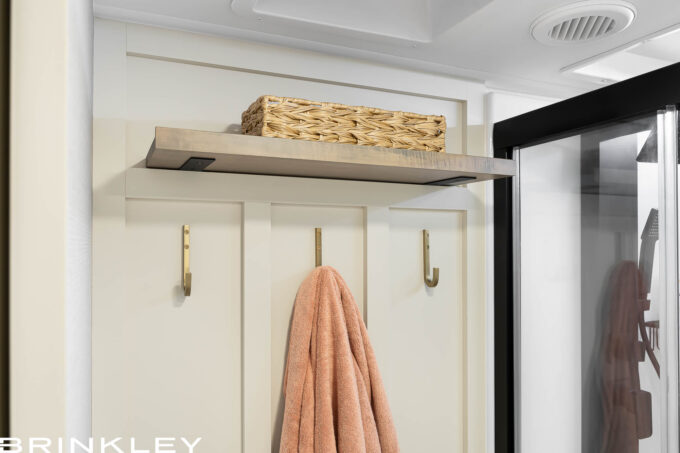 | Model I 275 Travel Trailers 20 2025 Brinkley RV Model I 275 Bathroom Shelf and Hooks 7576